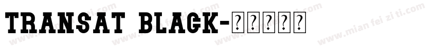 Transat Black字体转换